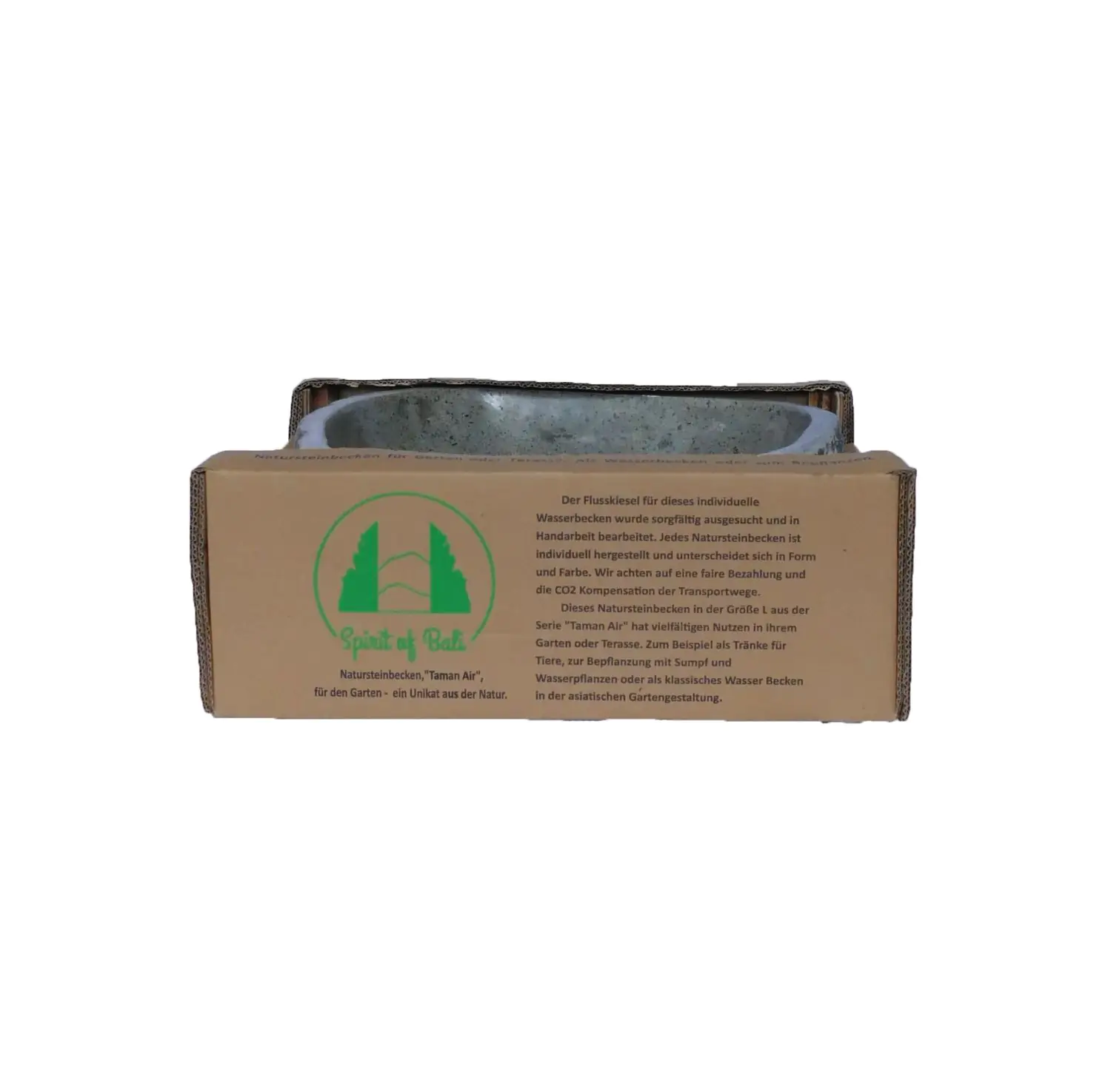  Product image 4 of the product “Water basin made of river stone. Model 5, approx. 39 x 43 x 15cm height. ”